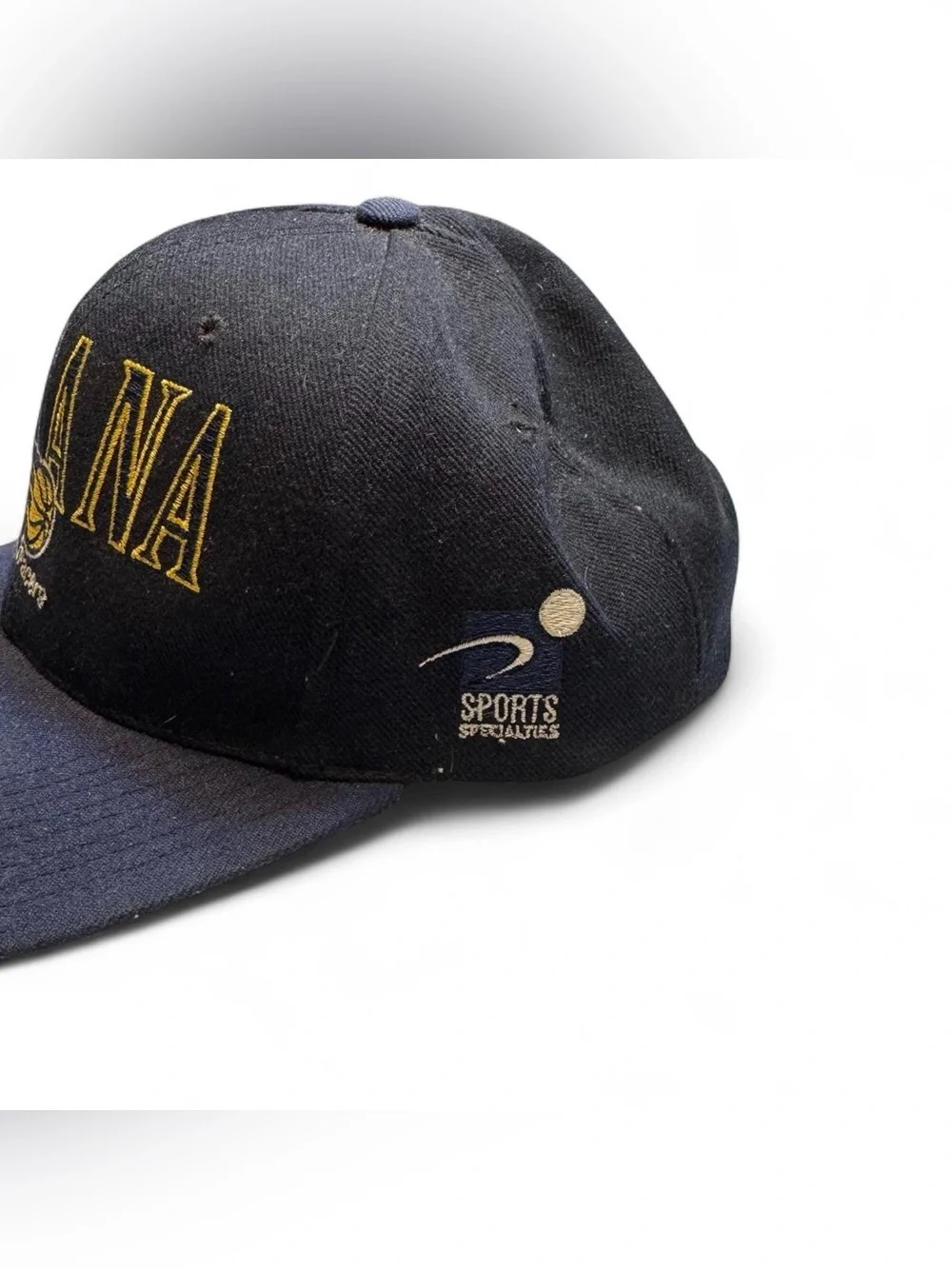 Vintage 90s Indiana Pacers Sports Specialties Laser Shadow Snapback Hat Cap OSFA